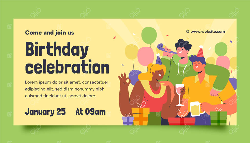 قالب طراحی تولد