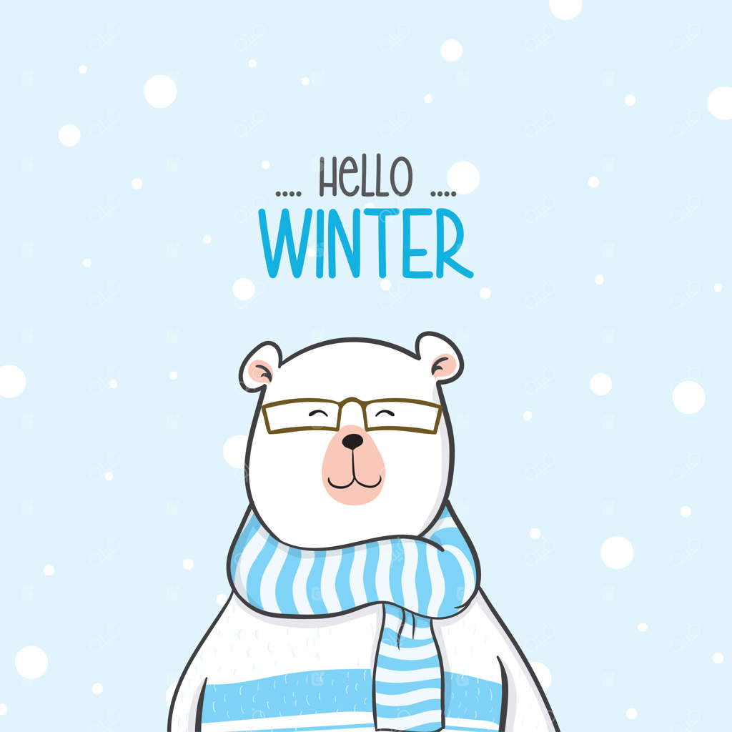 خرس بانمک با پلیور در برف برای فصل زمستان