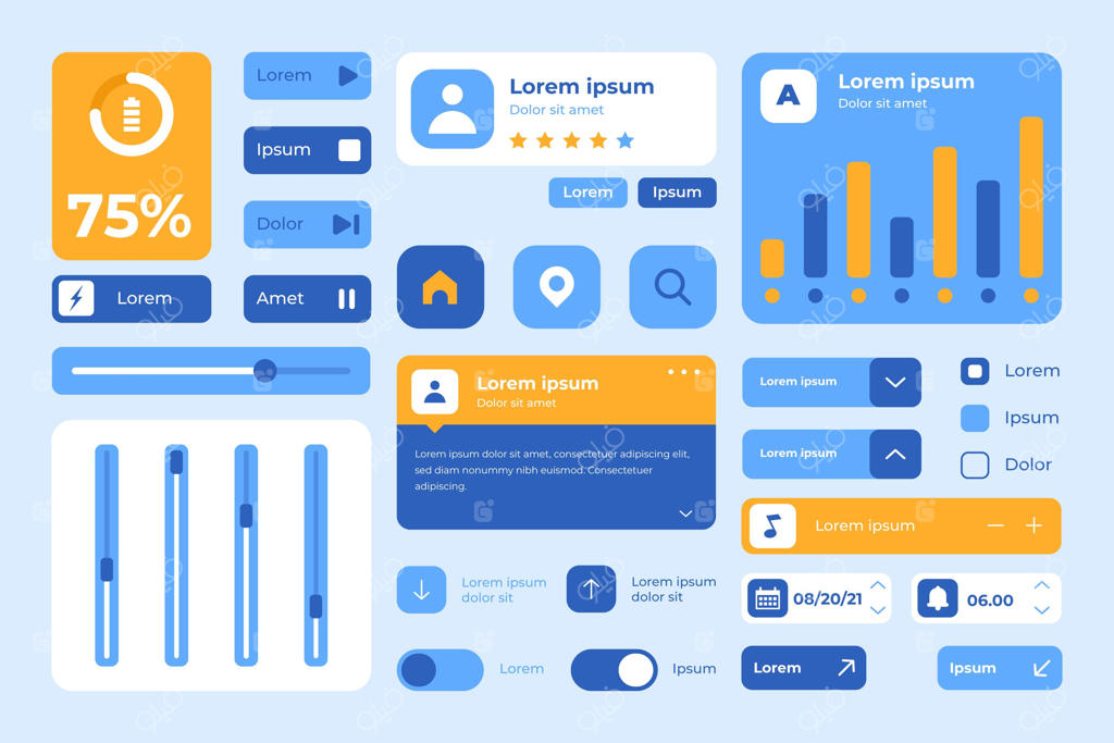 المان‌های تخت رابط و تجربه کاربری