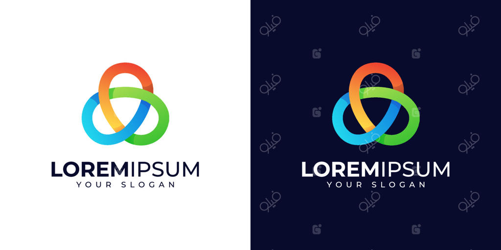 الهام طراحی لوگوی بی‌نهایت انتزاعی