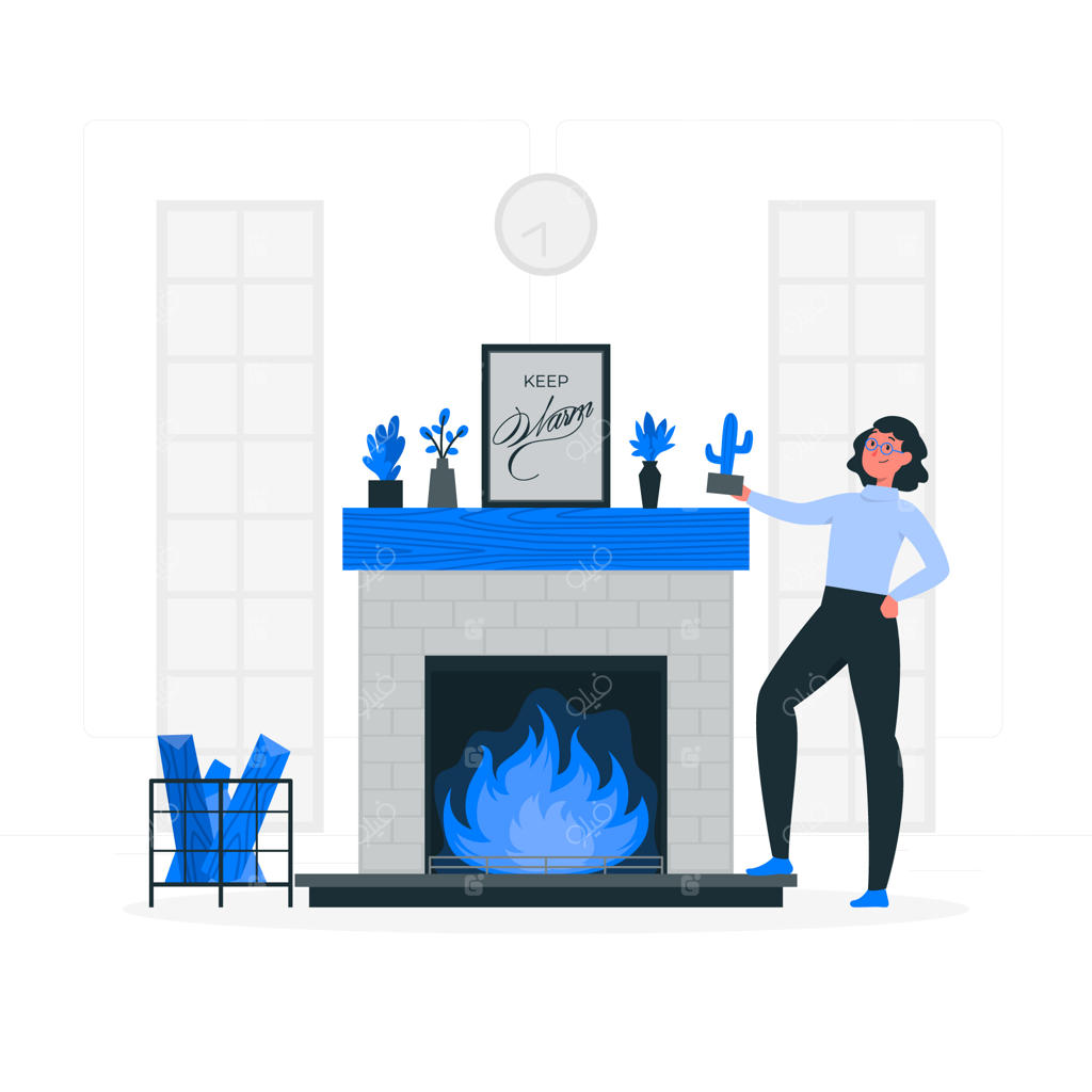 طرح مفهومی شومینه