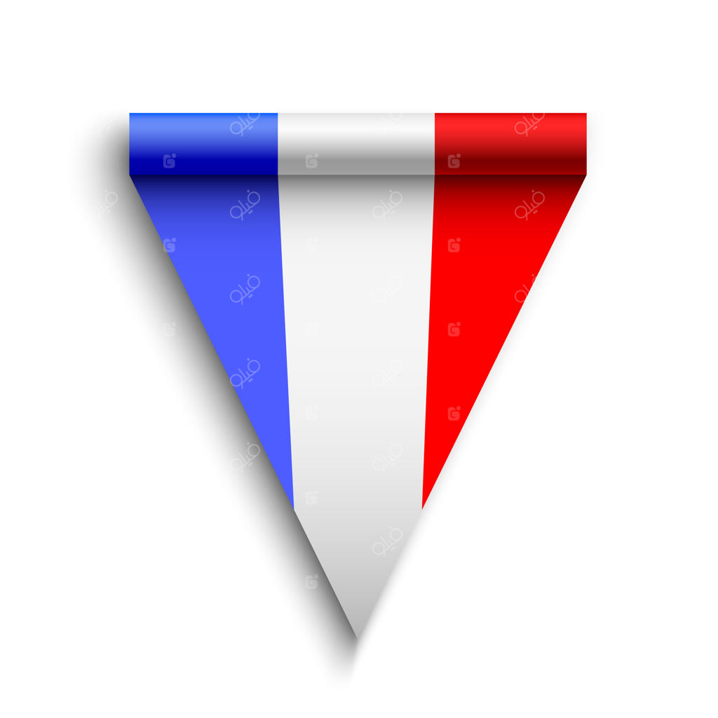 پرچم فرانسه: روبان واقعی و تصویرسازی