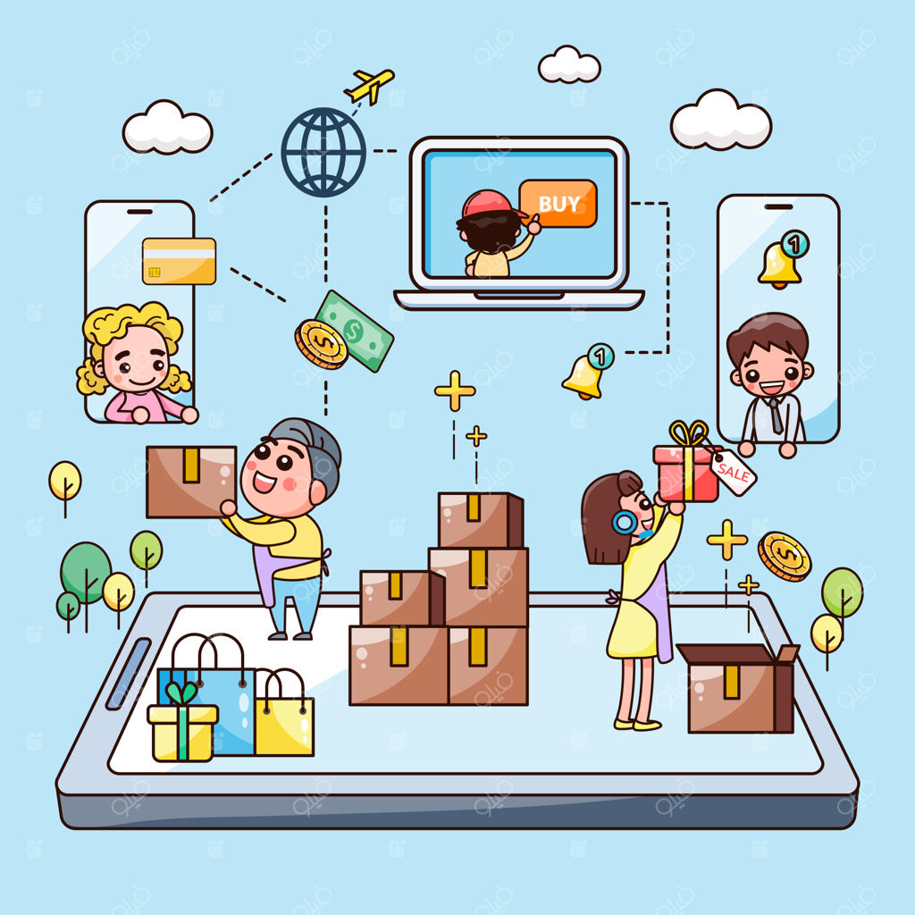 فرآیند خرید و پرداخت آنلاین با کامپیوتر، گوشی هوشمند و تبلت