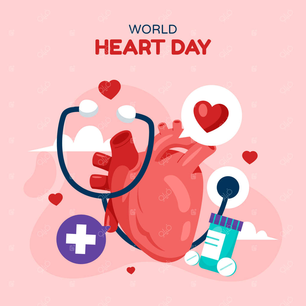 تصویرسازی ساده برای آگاهی‌بخشی روز جهانی قلب