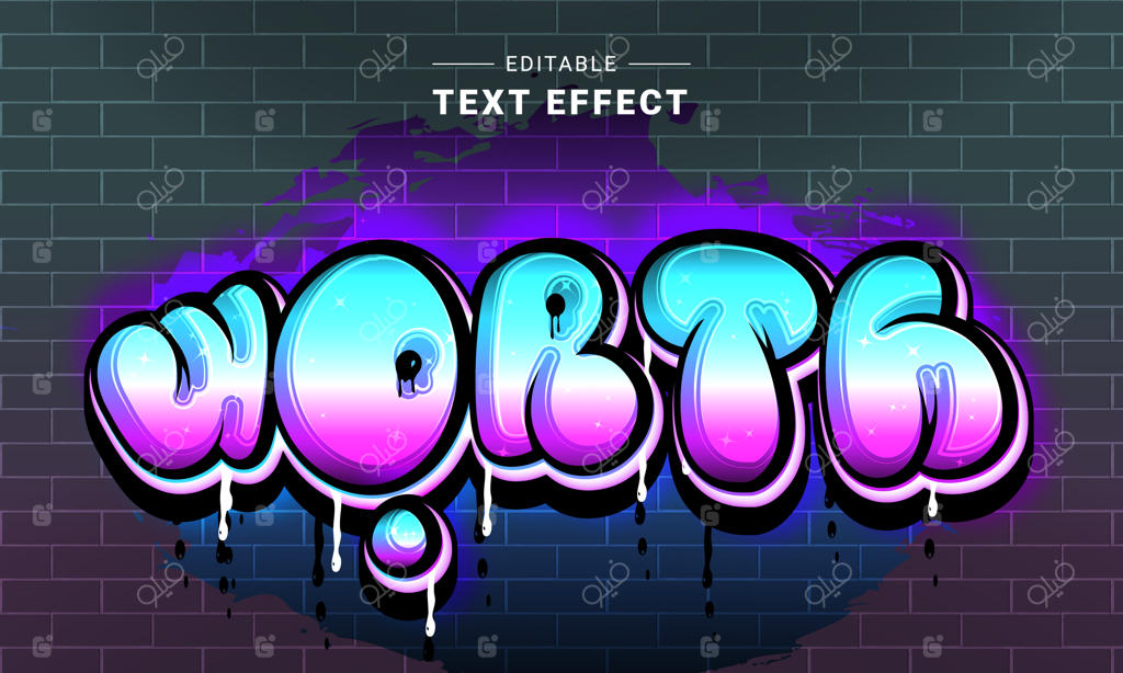 افکت متن قابل ویرایش برای ایلاستریتور