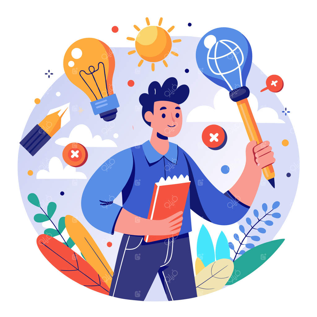 تصویرسازی فضای کاری خلاق: طراحی دفتری پویا با عناصر الهام‌بخش