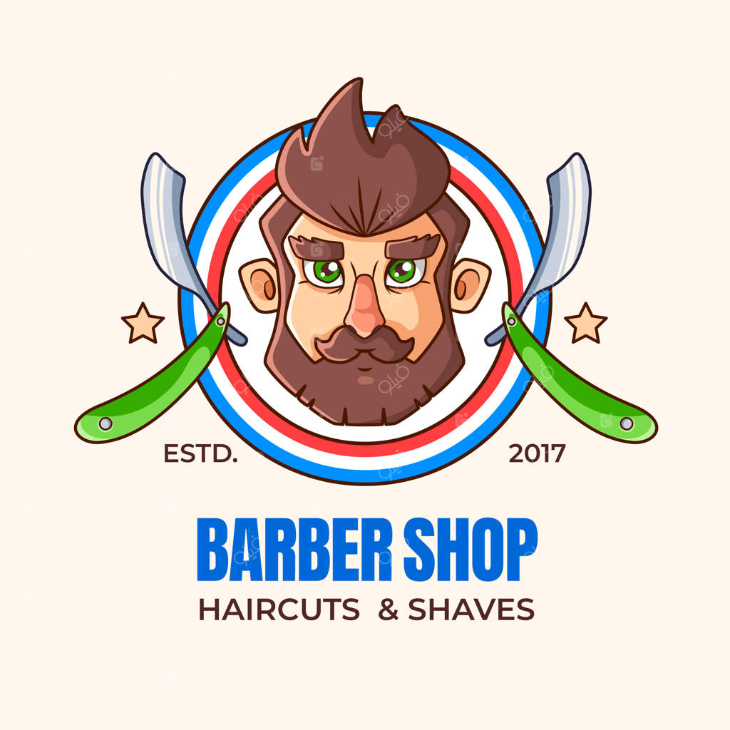 طرح لوگوی آرایشگاه با طراحی دستی