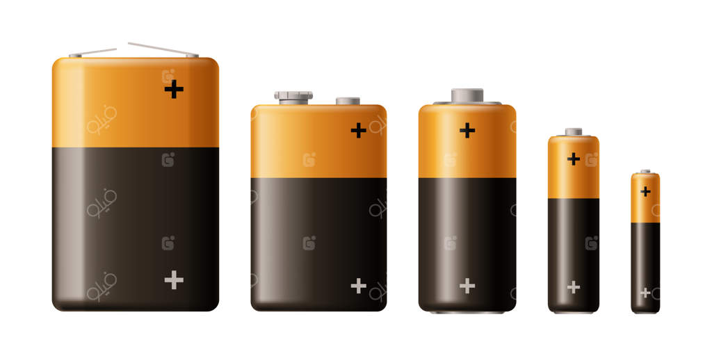 مجموعه انواع باتری