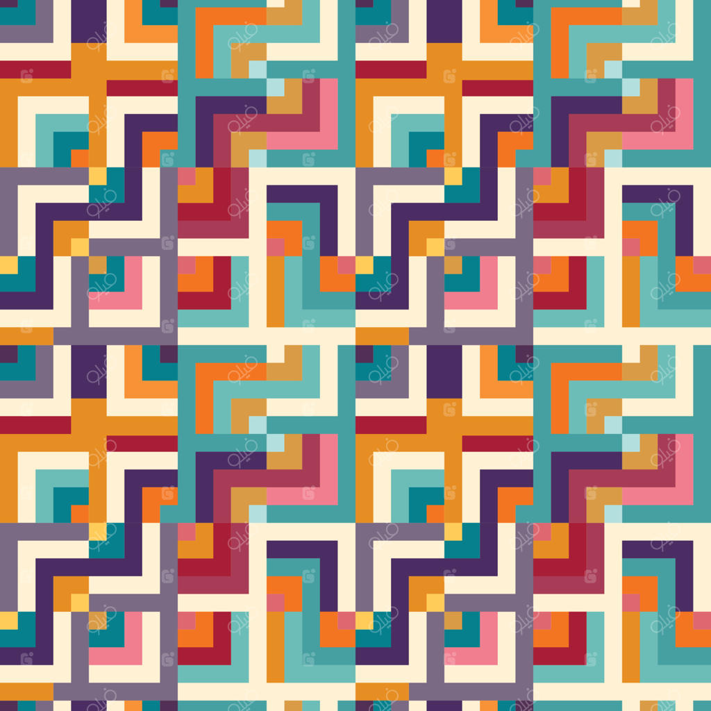 الگوی هندسی انتزاعی و بدون درز