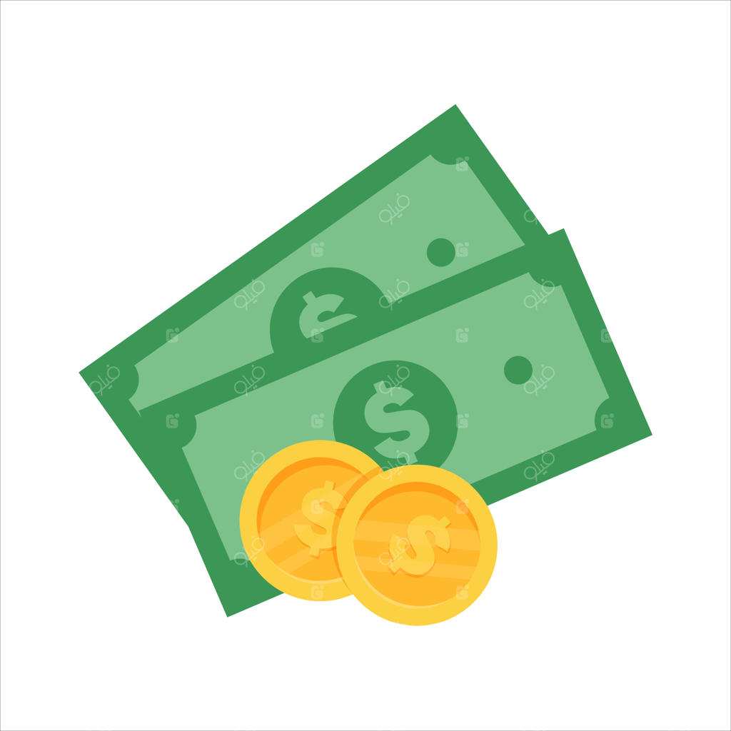 مجموعه آیکون وکتور دلار، کیف پول و کارت اعتباری با موضوع ارزش پول و ایده‌های خرج کردن