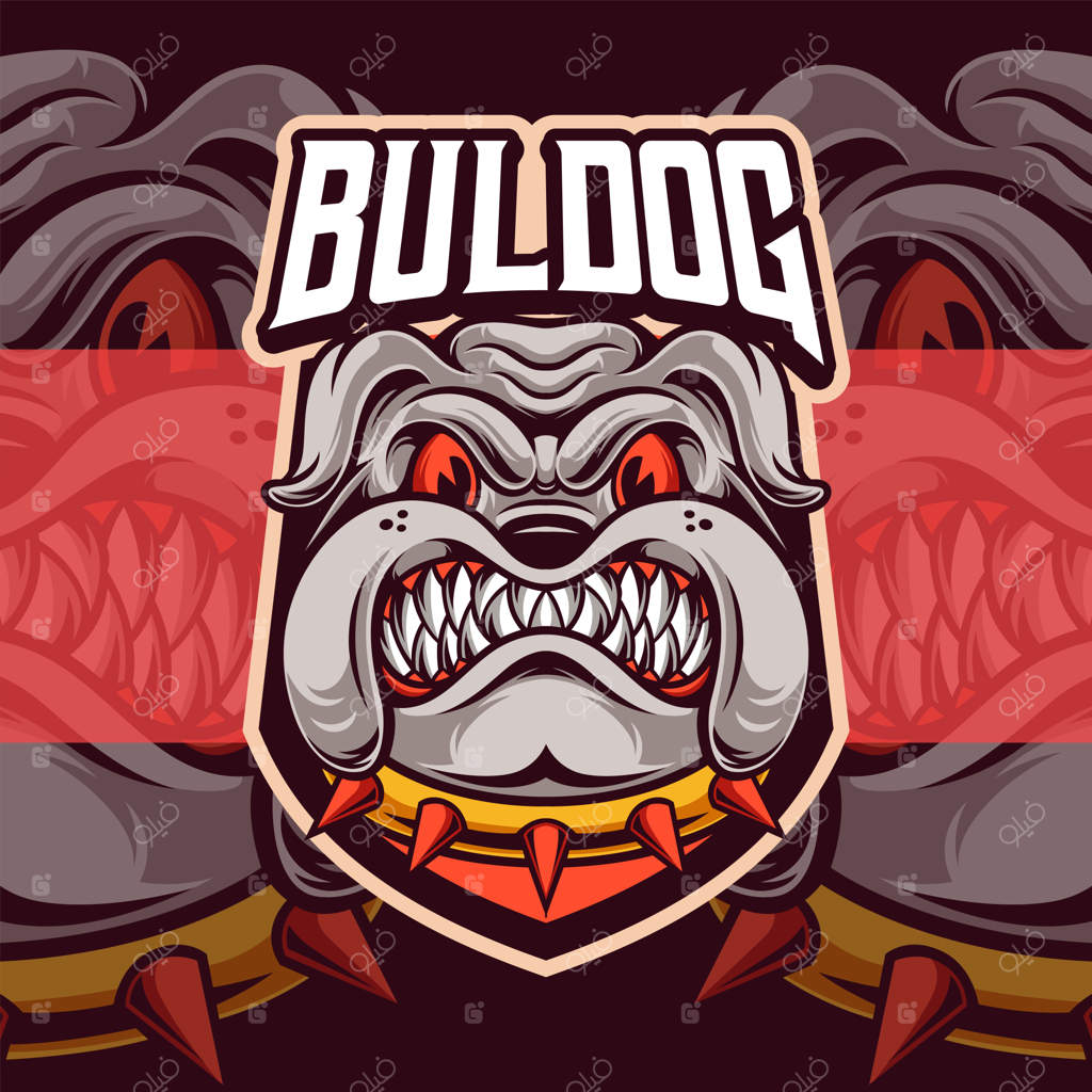 قالب لوگوی نمادین بولداگ