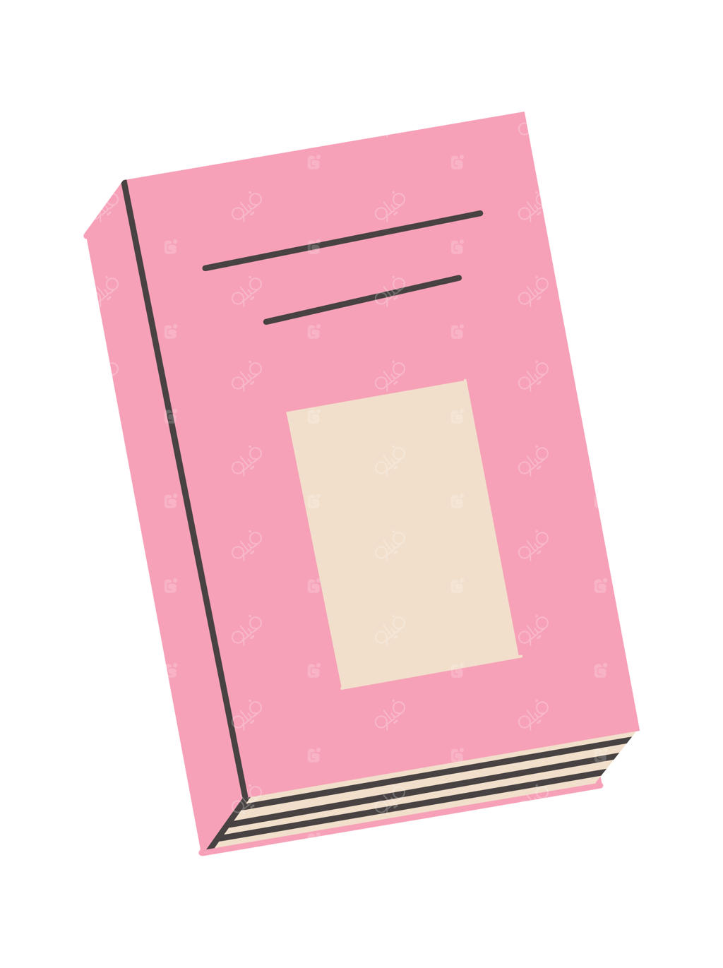 وکتور کارتونی و دست‌ساز کتاب مدرسه و دفترچه یادداشت؛ دایره‌المعارف و دفتر خاطرات باز یا روی هم چیده شده با موضوع آموزش