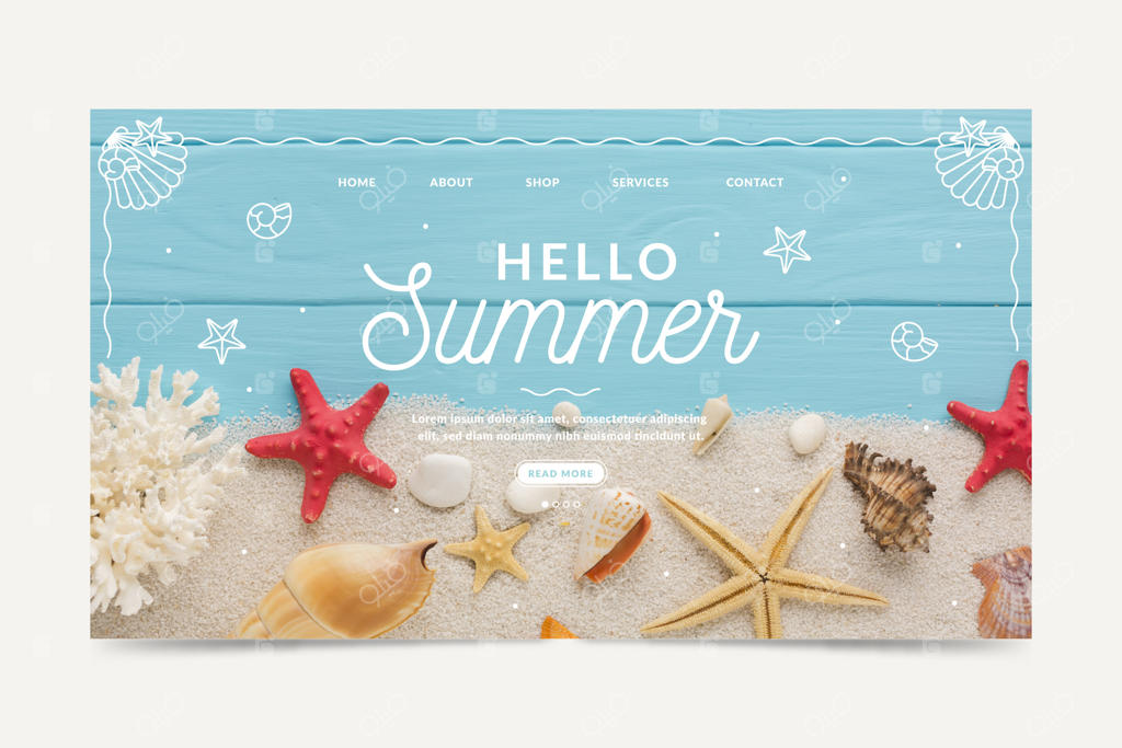 صفحه فرود خوش‌آمد به تابستان