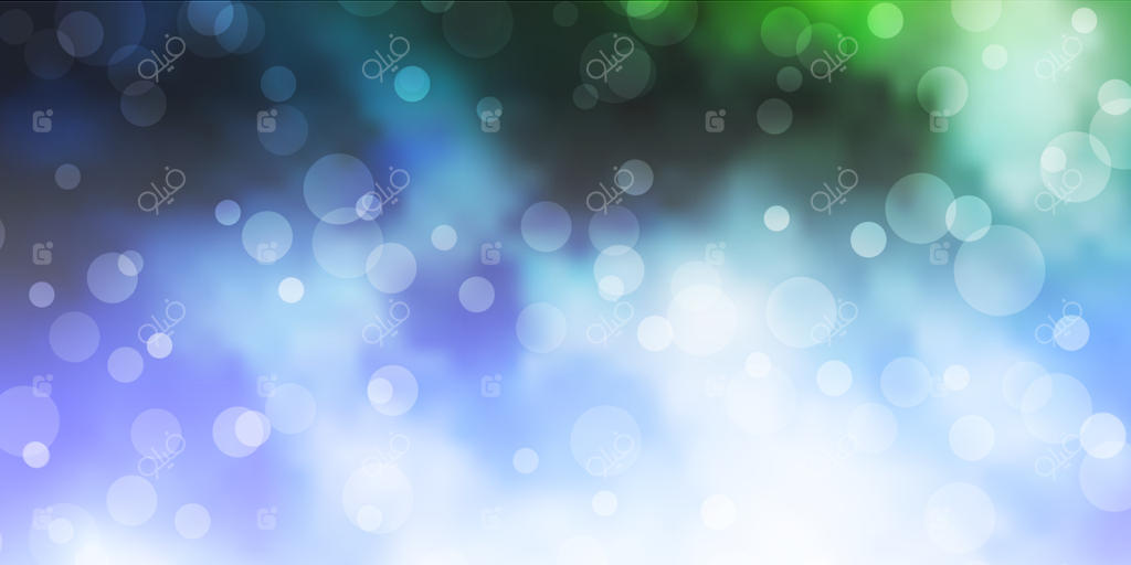 پترن وکتور آبی روشن و سبز با دایره‌ها.