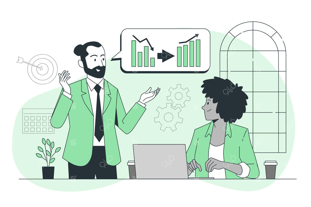 تصویرسازی مفهوم مشاوره استراتژیک