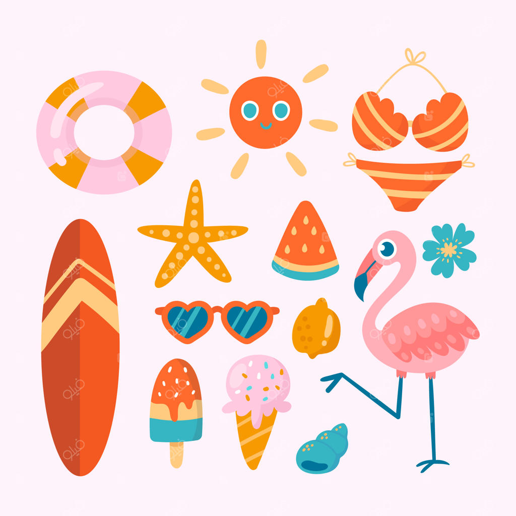 مجموعه المان‌های تابستانی تخت