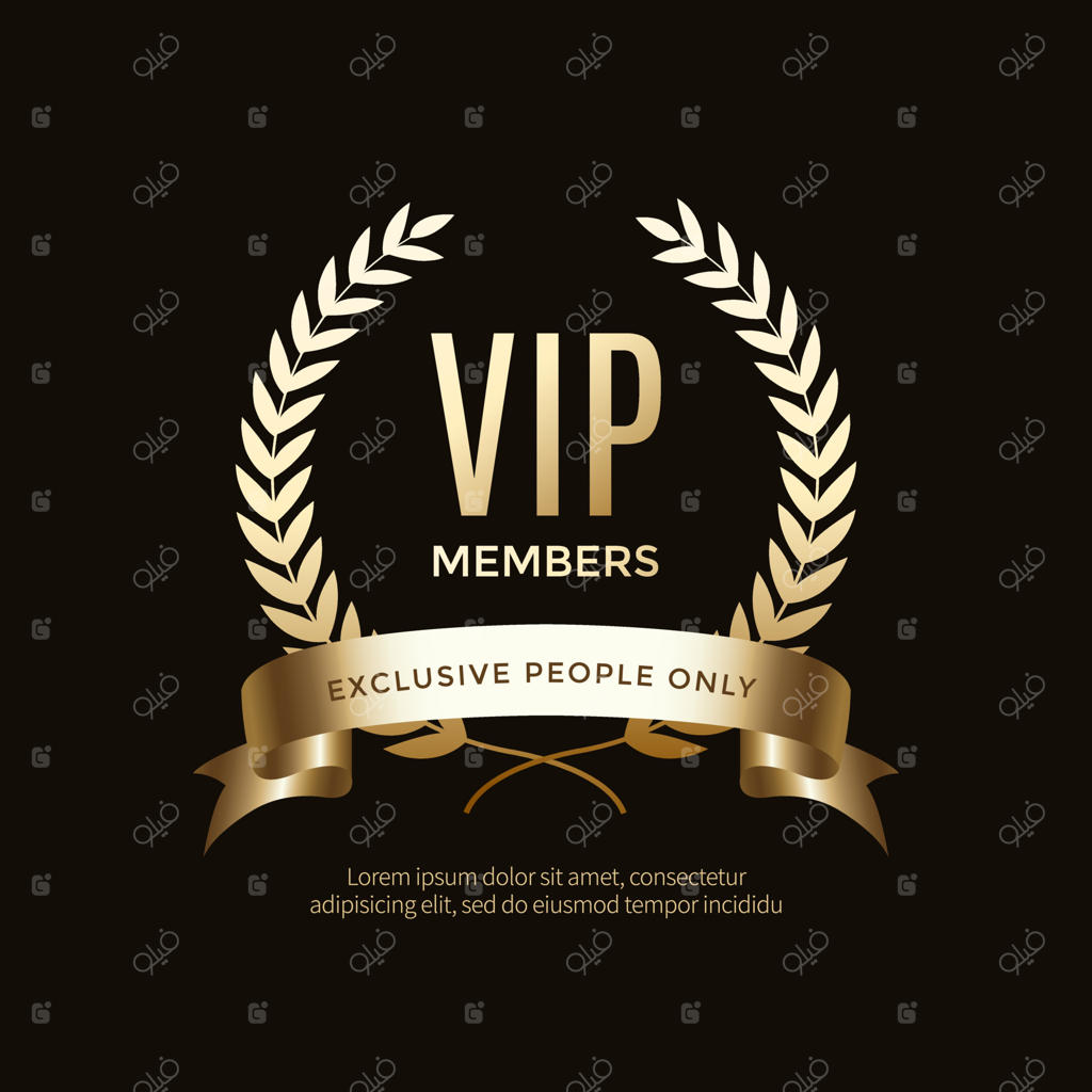 برچسب‌های لاکچری VIP و نشان‌های طلایی