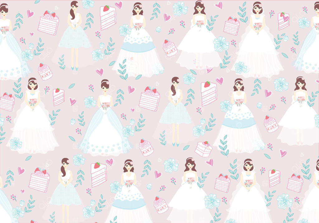 پترن عروس و ساقدوش عروس وکتور