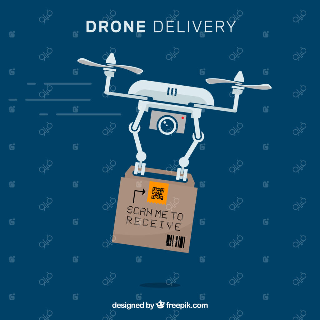 پهپاد حرفه‌ای با جعبه مقوایی