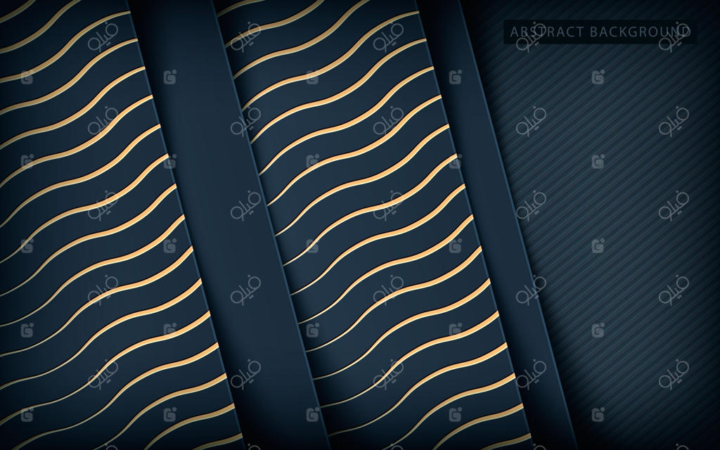 لایه‌های بافت طلایی بر روی پس‌زمینه تیره