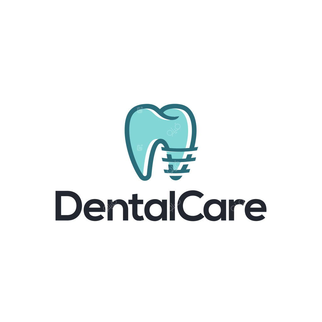 طراحی لوگوی ایمپلنت دندان: وکتور مینیمال و انتزاعی با خطوط ساده