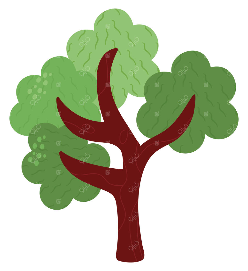 طراحی بامزه درخت