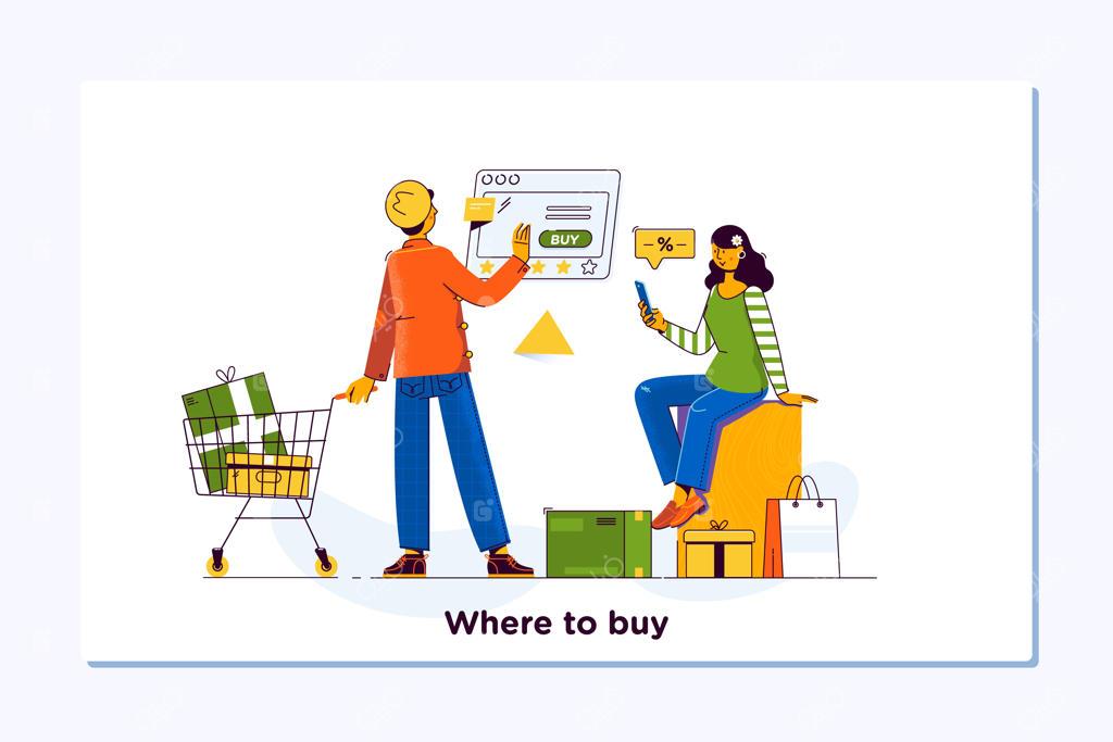 مفهوم خرید آنلاین، تجارت الکترونیک و خدمات تحویل