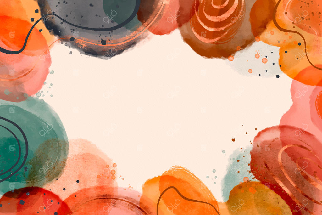 پس‌زمینه اشکال انتزاعی آبرنگی