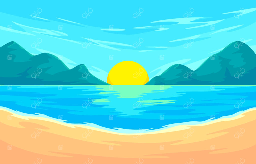 پس‌زمینه منظره تابستانی