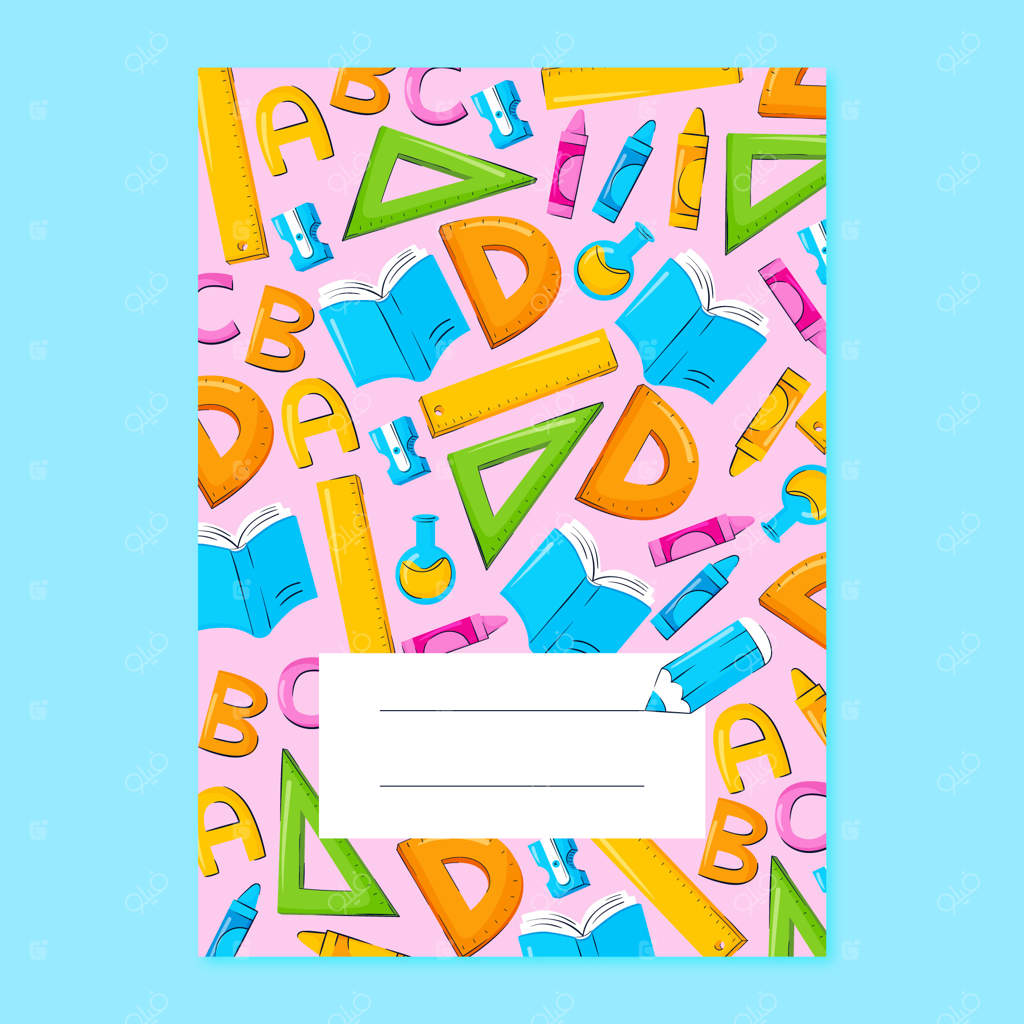 طراحی جلد دفترچه با دست