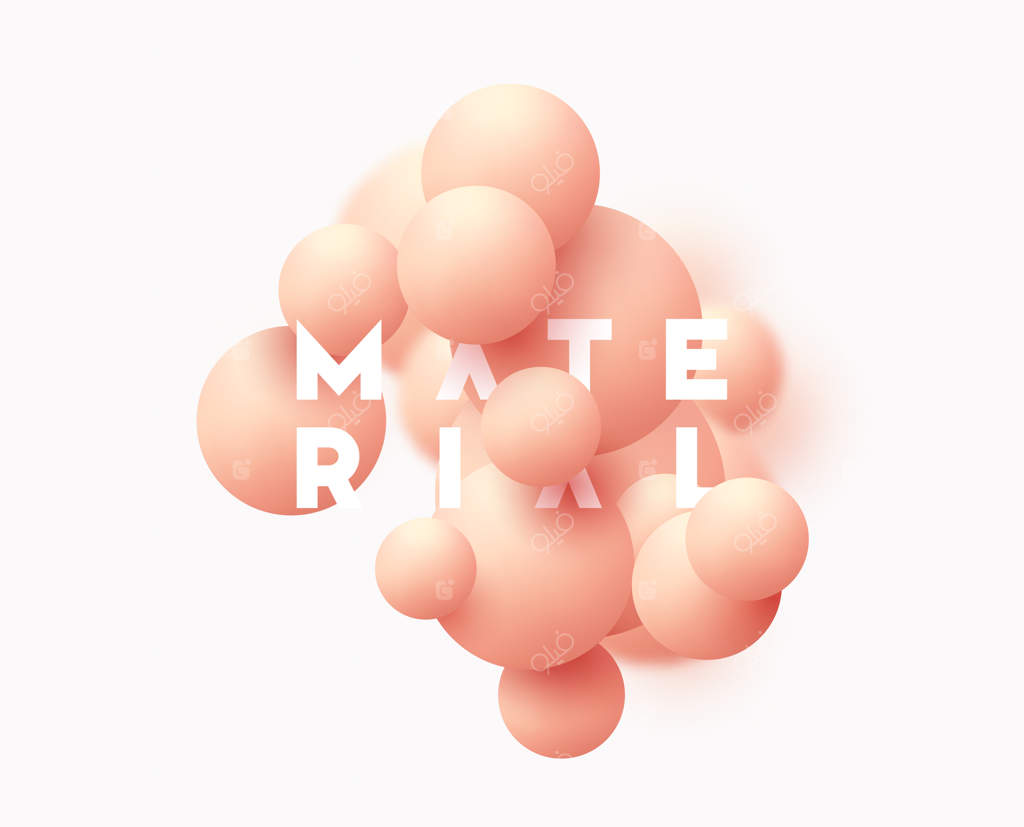 پس‌زمینه با توپ‌های صورتی و افکت بلور. کره‌های سه‌بعدی گرد. عناصر طراحی هندسی با پترن توپ دایره‌ای. اشکال معلق در فضای خالی. طراحی برای پوستر، بنر و پلاکارت. تصویرسازی وکتور.