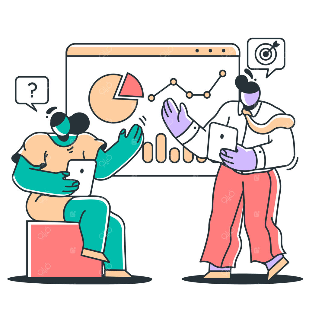 تصویرسازی مفهوم مشاوره بازاریابی