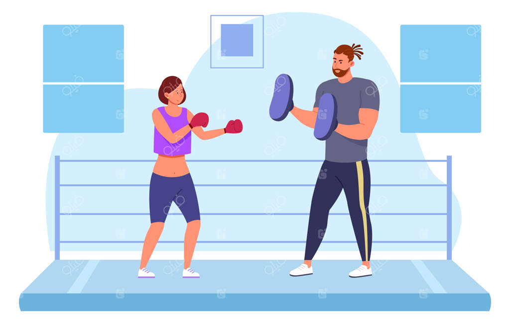 آموزش هنرهای رزمی: مربی گری مرد برای زن در مبارزه