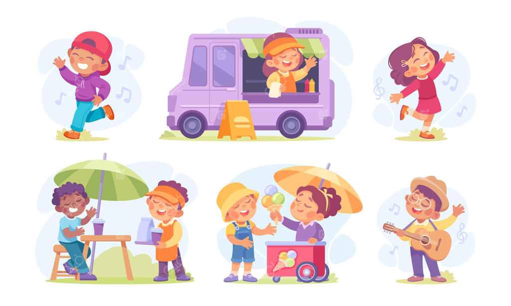 فعالیت‌های رنگارنگ تابستانی با کودکان همراه با بستنی‌های خوشمزه