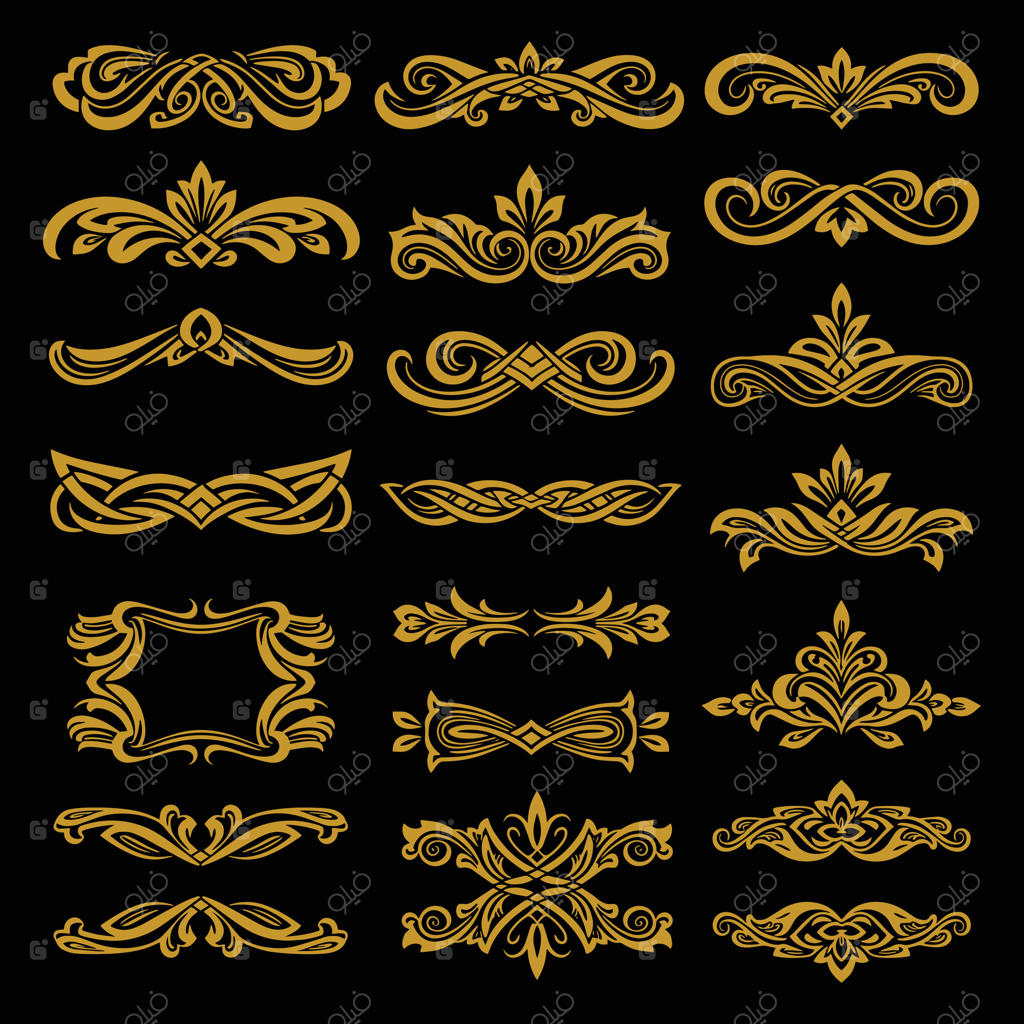 مجموعه قاب‌های تزئینی و مینیمالیستی مفهومی