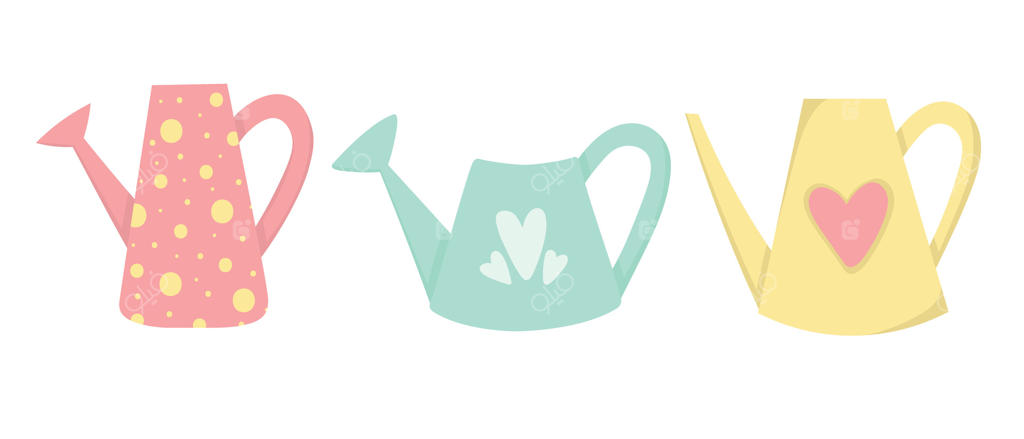 مجموعه کلیپ‌آرت ساده آب‌پاش باغچه