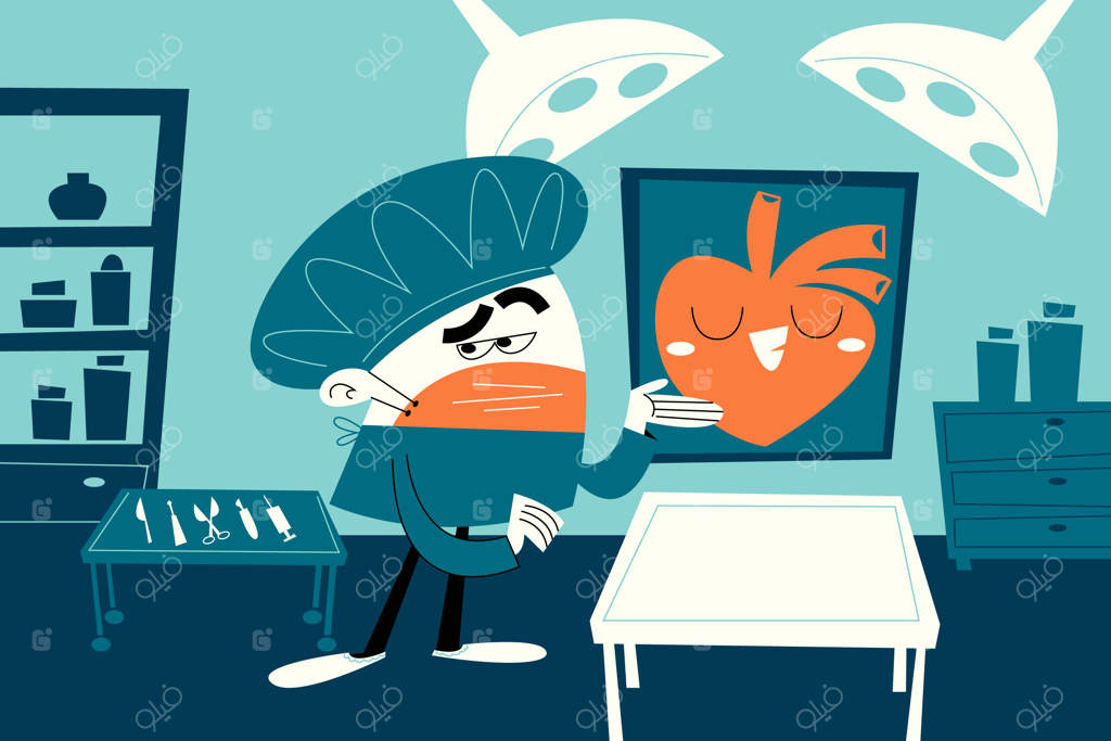 تصویرسازی دکتر به سبک تخت