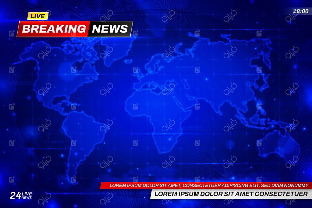 پس‌زمینه اخبار با طیف رنگی پویا