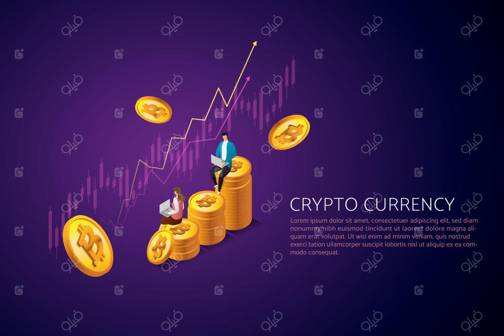 مبادله بیت‌کوین در لپ‌تاپ و فناوری بلاک‌چین
