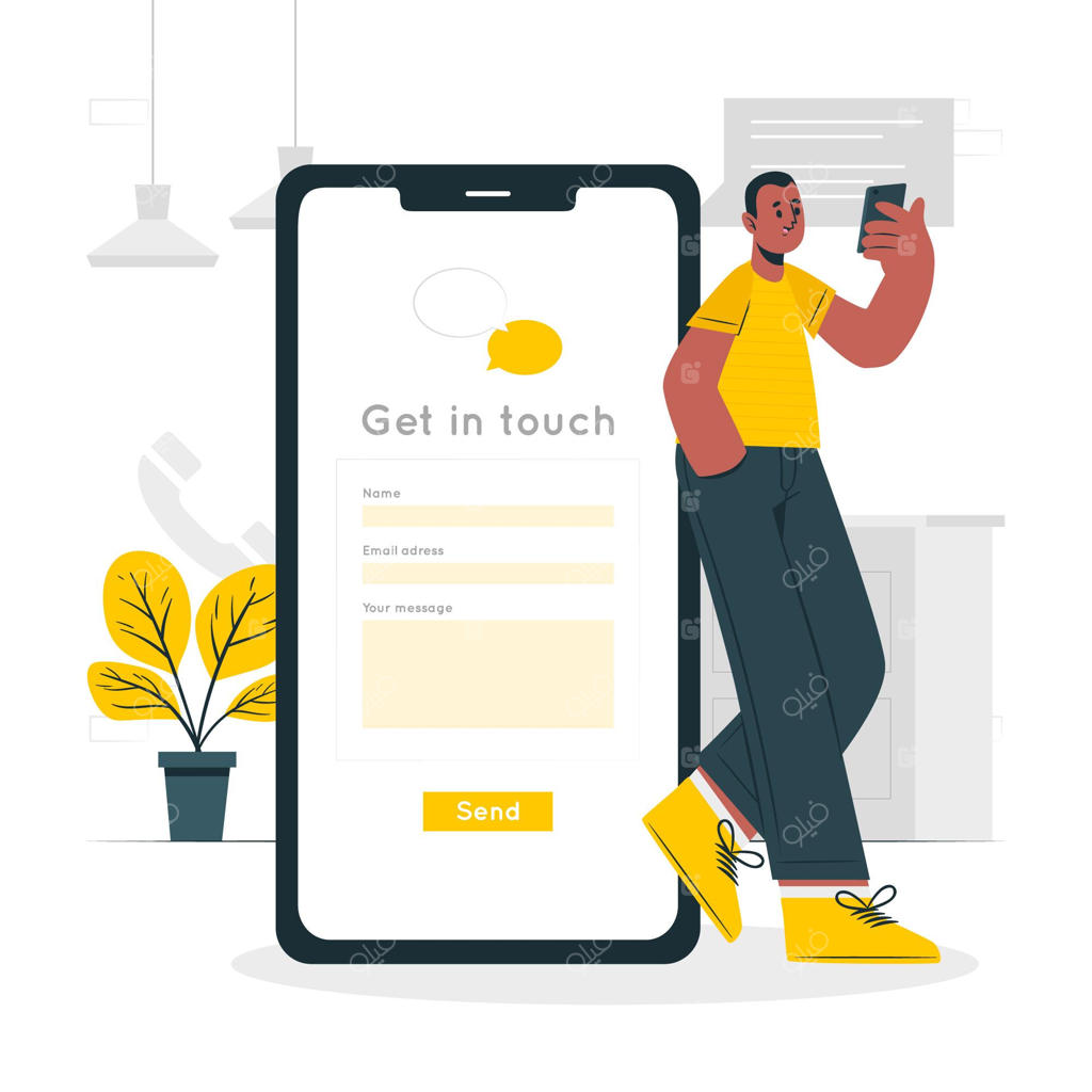 تصویرسازی مفهوم ارتباط برقرار کردن