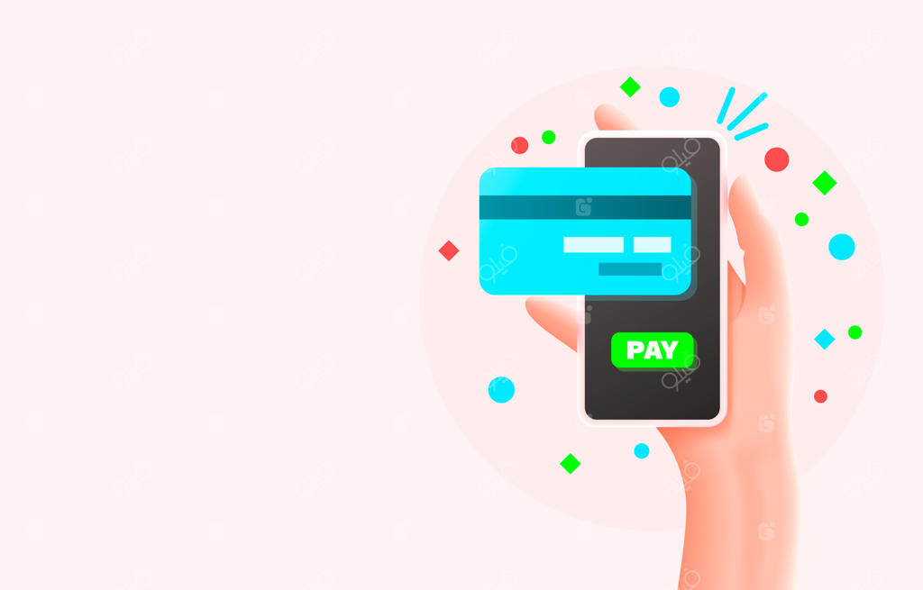 پرداخت با کارت اعتباری از طریق گوشی هنگام خرید وکتور