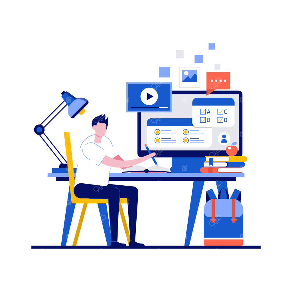 مفاهیم دوره‌های آنلاین همراه با آزمون آنلاین دانشجویان