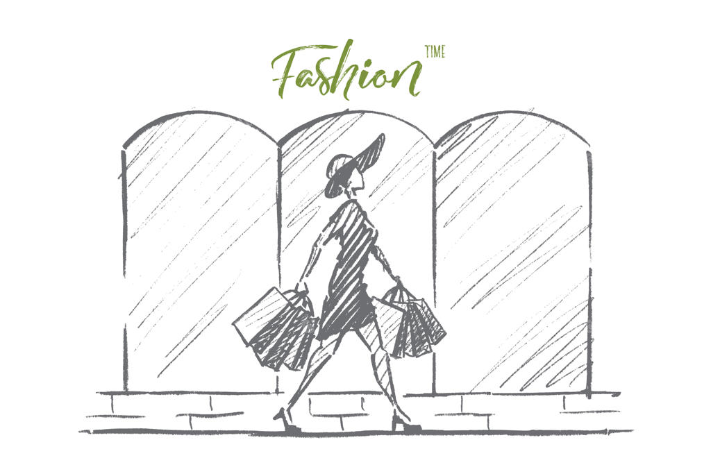 طرح مفهومی مد به سبک طراحی دستی