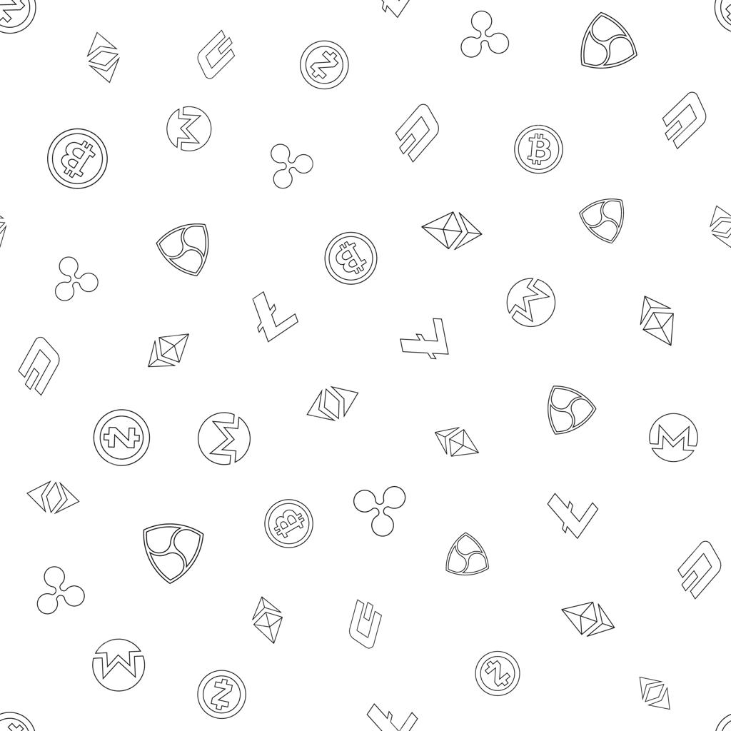 پس‌زمینه الگوی بدون درز ارز دیجیتال