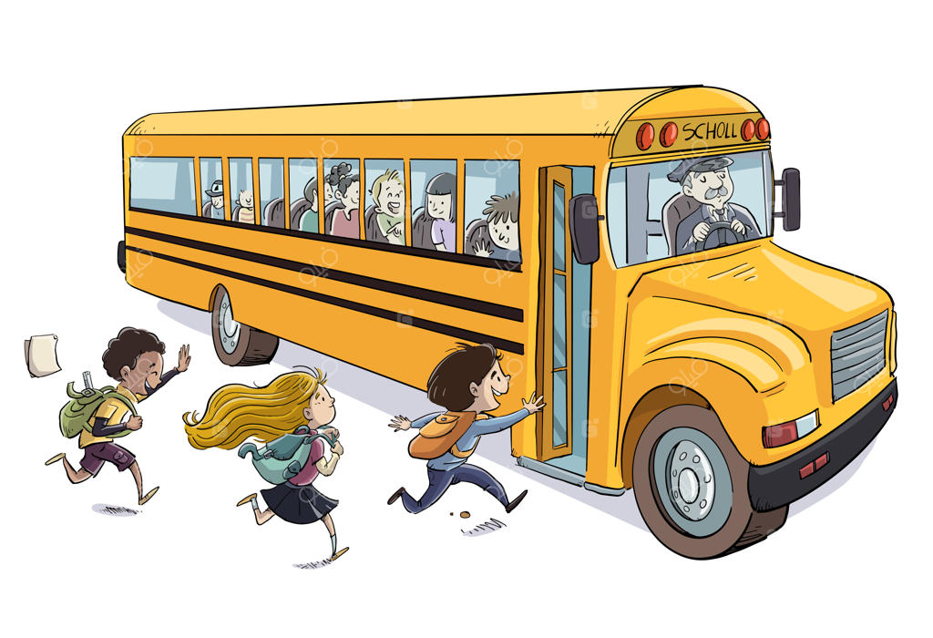 سوار شدن کودکان به اتوبوس مدرسه