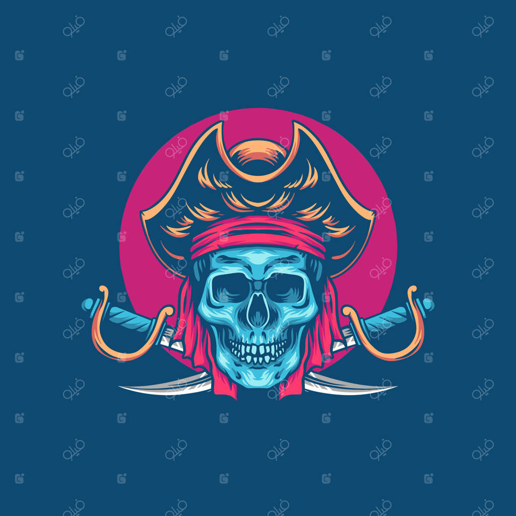 تصویرسازی دزدان دریایی جمجمه‌ای