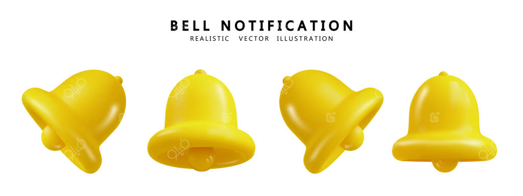 نماد زنگ اعلان و هشدار وکتور D