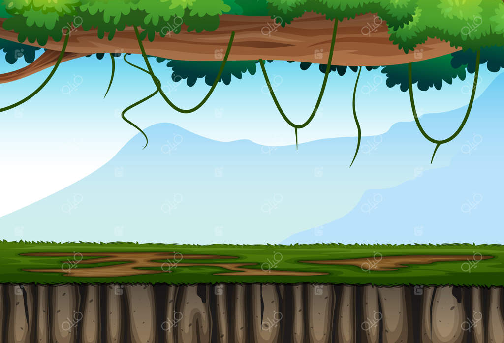 پس‌زمینه طبیعت با کوهستان