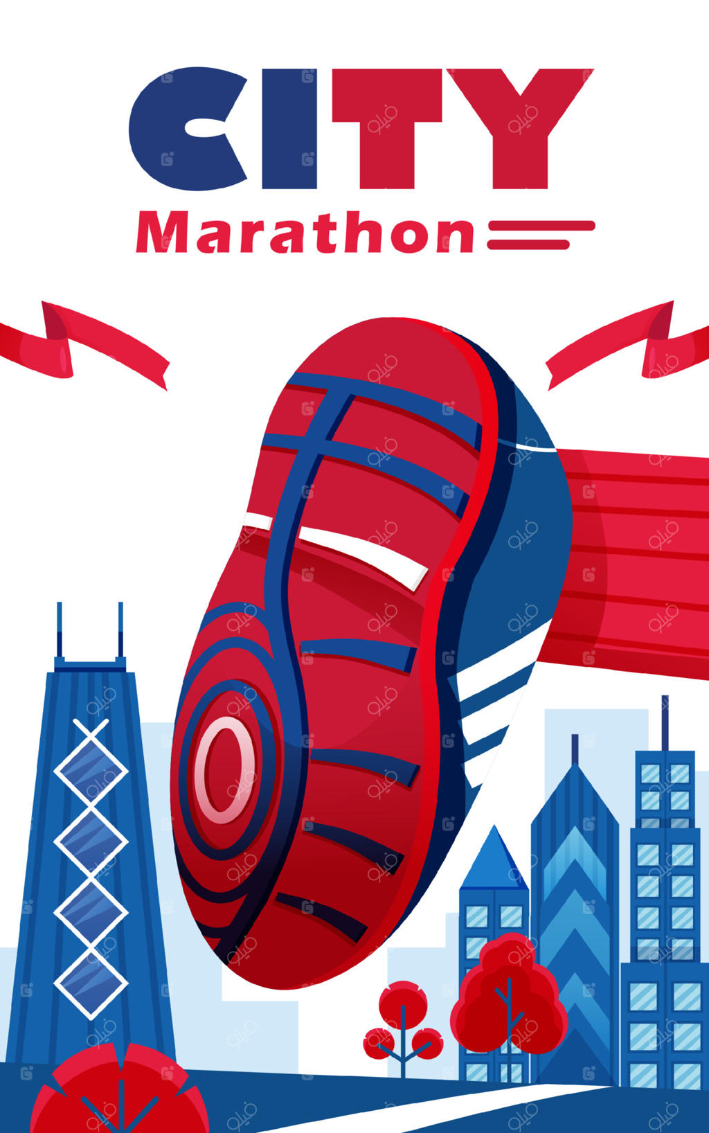 مسابقه دو ماراتن شهری؛ طراحی کفش‌های شرکت‌کنندگان در ماراتن