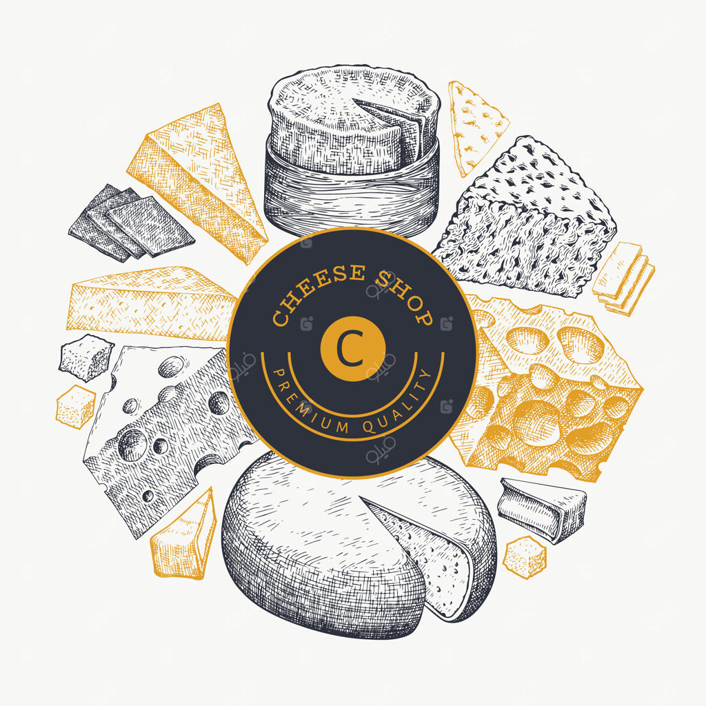 برچسب کیفیت برتر فروشگاه پنیر